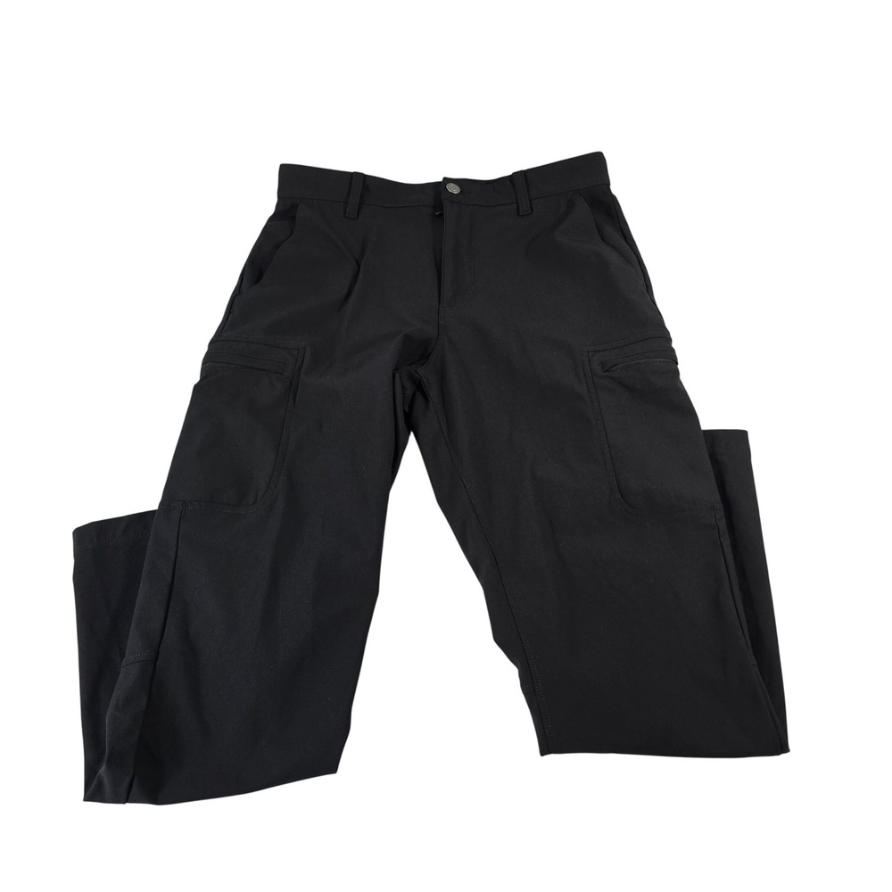 Fabletics Mens The Only Pant Black Cargo Utility Tech PT2500591-0001 31x32